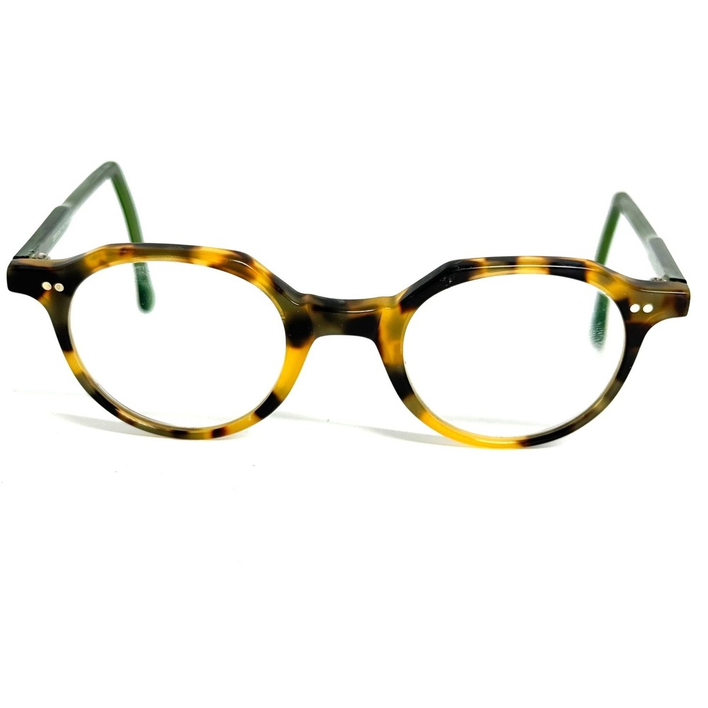 Preciosa 791 Holland CE Eyeglasses Tortoise Green Round P3 Frames Handmade